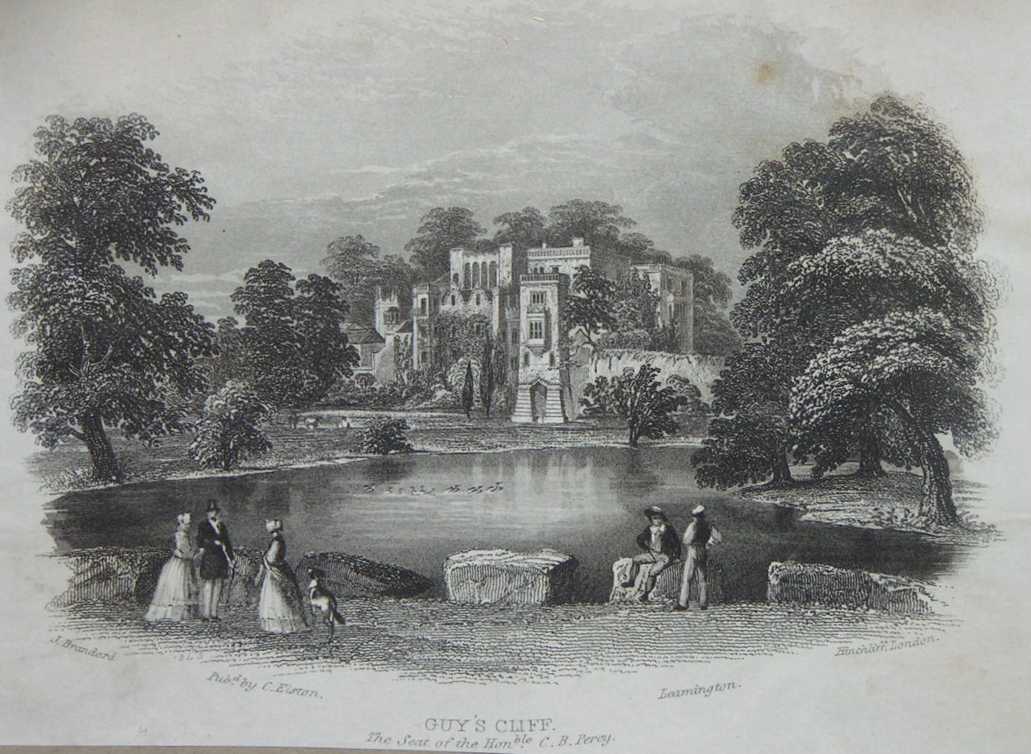 Steel Vignette - Guy's Cliff. The Seat of the Honble. C.B.Percy - 
